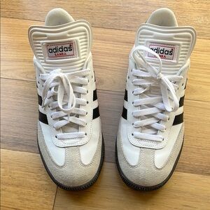 Adidas Samba White and Black Sneakers